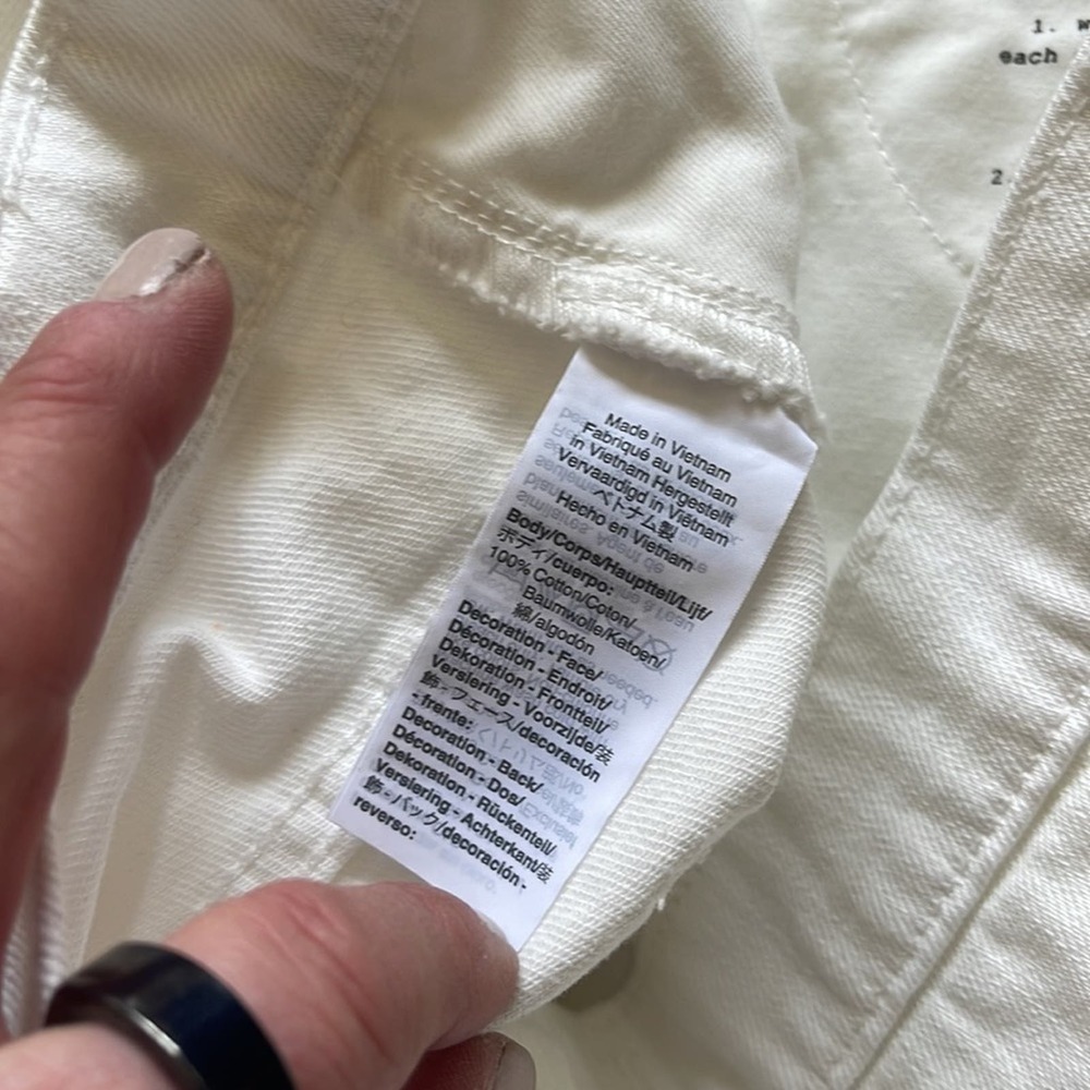 🆕Madewell Rigid Denim A-Line Mini Skirt White SHIPS SAME DAY📦‼️ - Picture 6 of 9